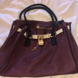 Maroon purse